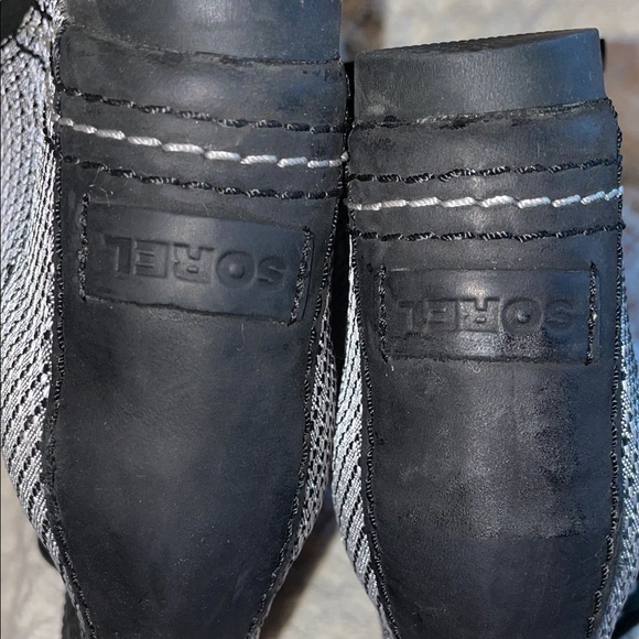 Sorel Women's Black and White Lace-Up Boots - Picture 5 of 11